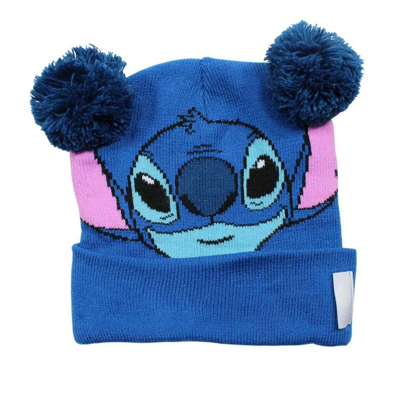 Conjunto gorro, guantes y braga Stitch