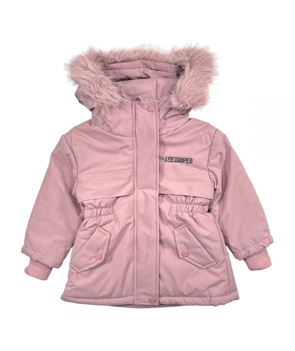 Giubottino parka bimba rosa