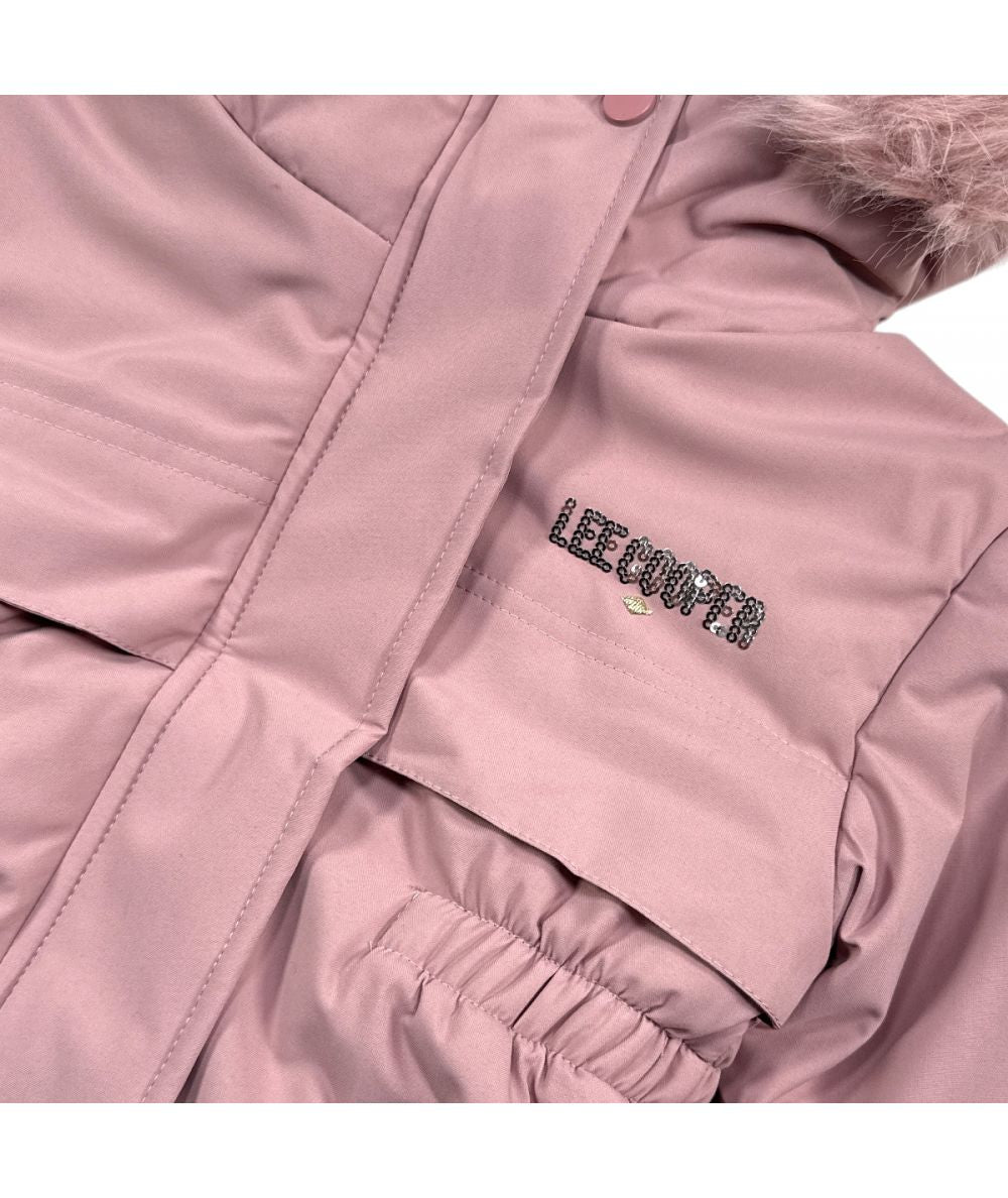 Giubottino parka bimba rosa