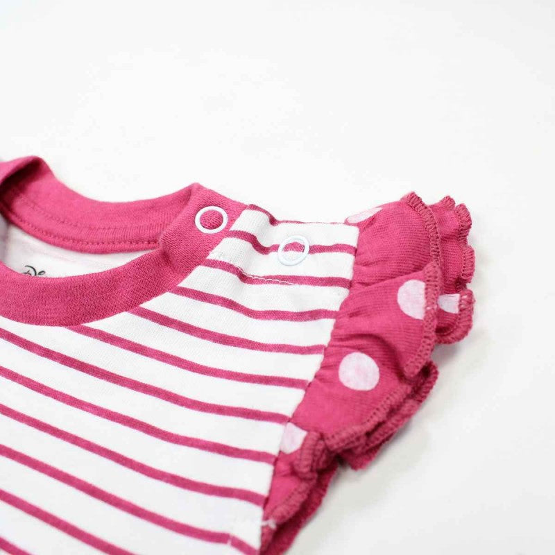 Completino Minnie Estivo 100% Cotone Bimba 2 pezzi