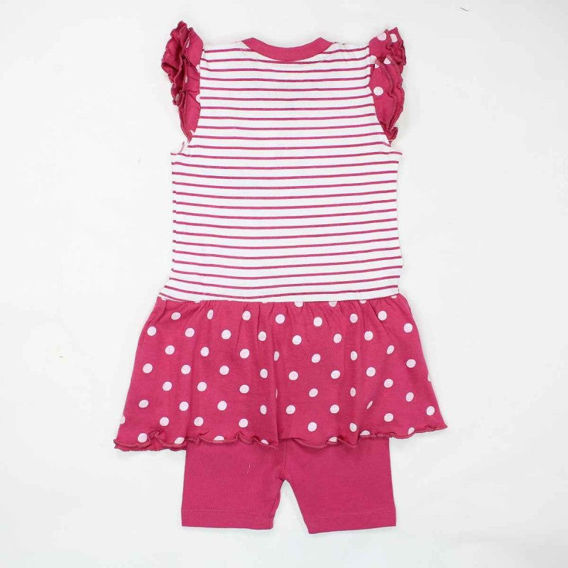 Set Minnie Estivo 100% Cotone Bimba 2pz