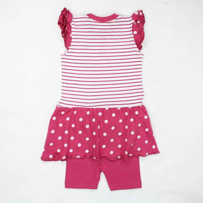 Set Minnie Estivo 100% Cotone Bimba 2pz