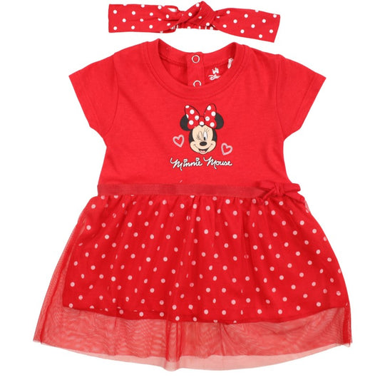 Vestitino Minnie rosso + fascia