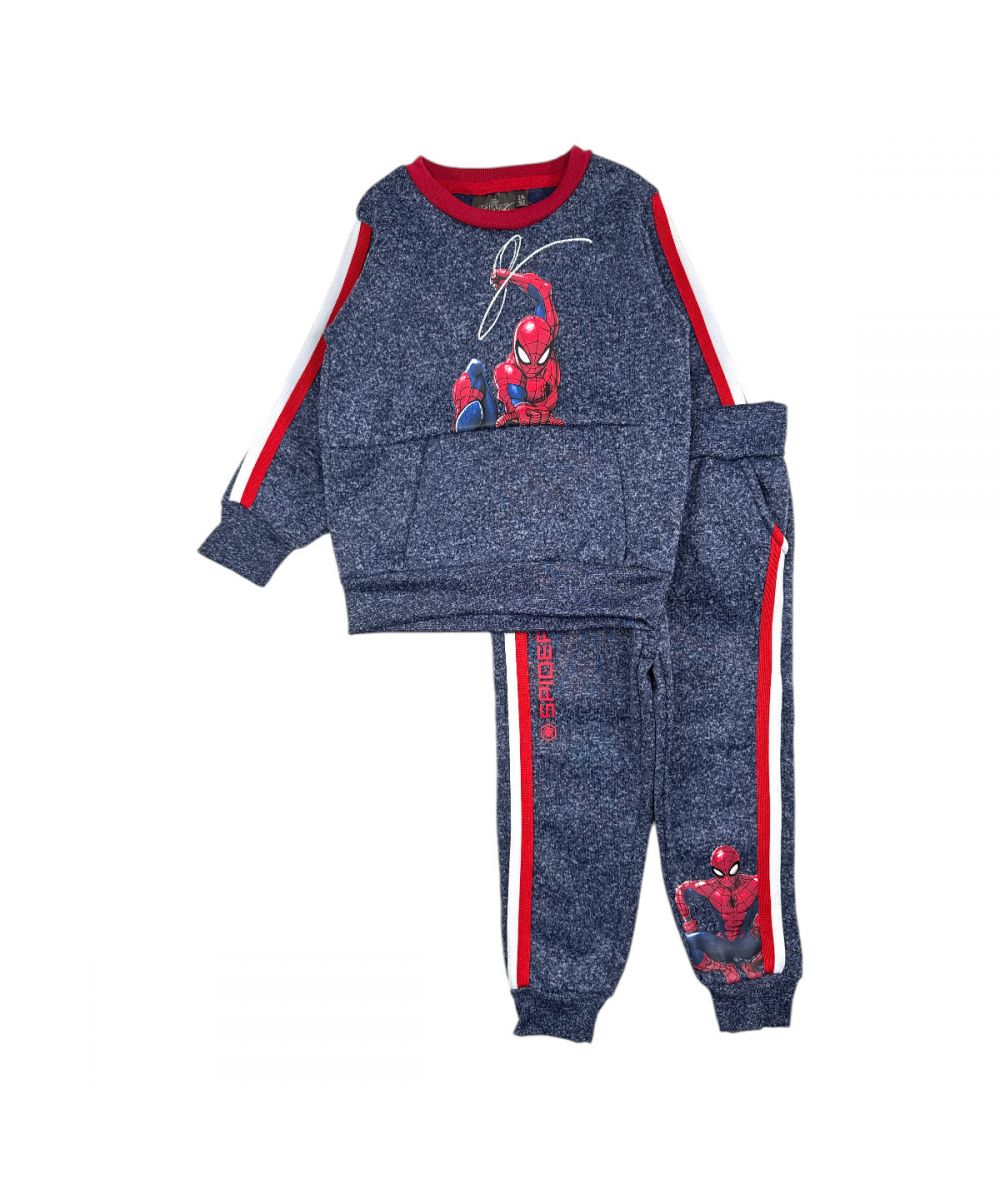 Tuta Sportiva Invernale Bambino Spider-Man - 2 Pezzi con Felpa e Jogger