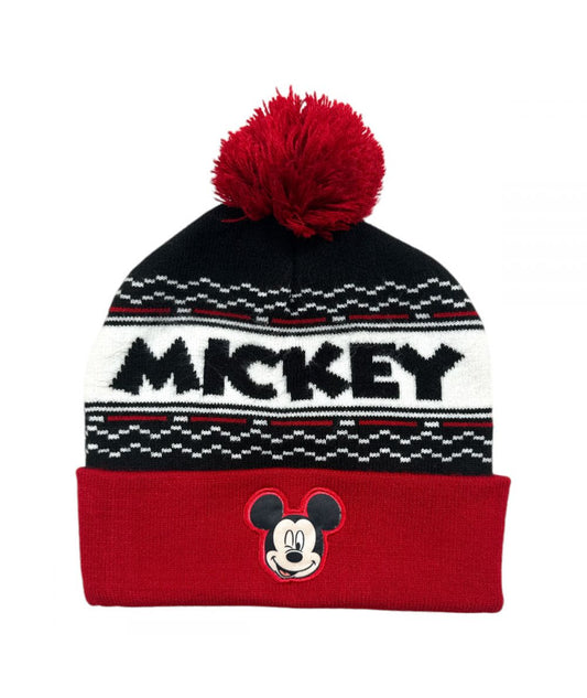 Gorro de Mickey con pompón.