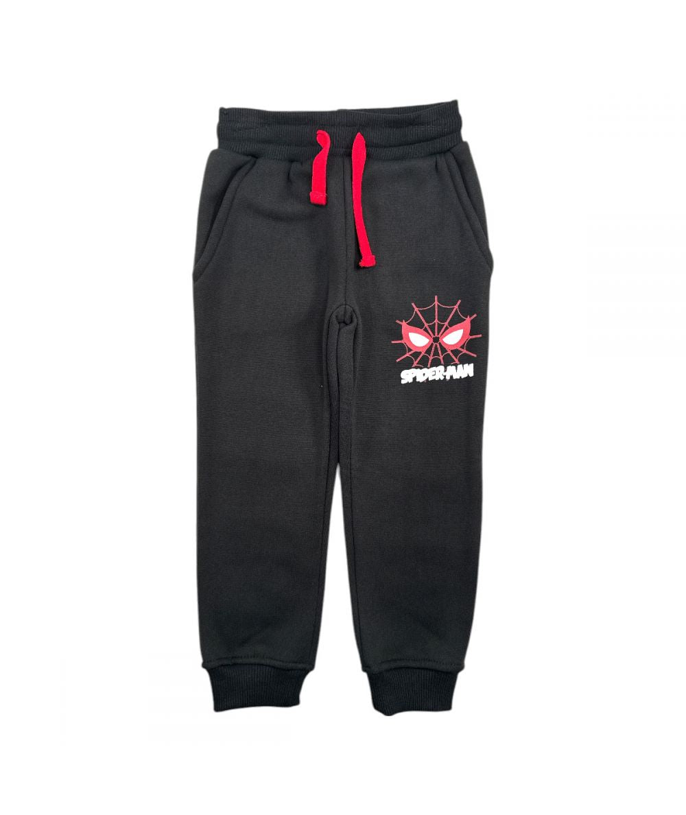 Tuta Spiderman felpata rossa e nera