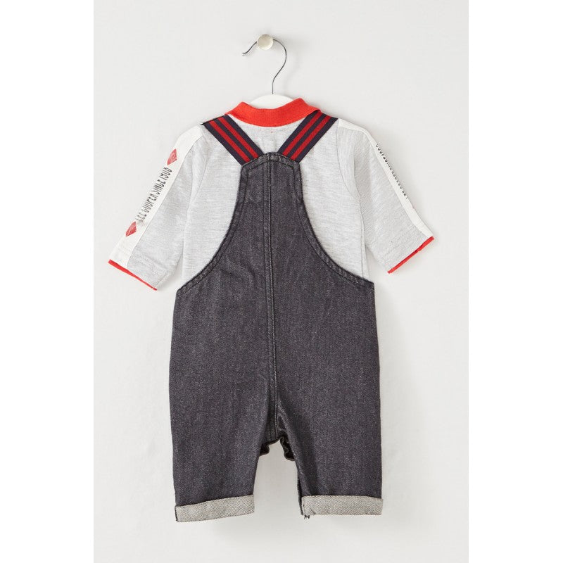 Completo Salopette in Jeans - Look Casual per Bambini