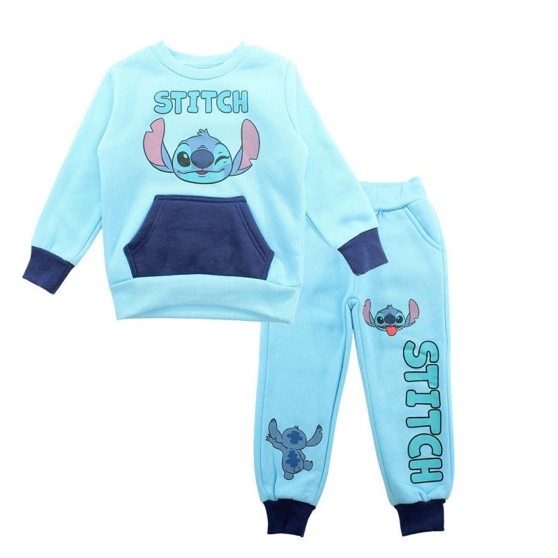 Sudadera Stitch azul claro