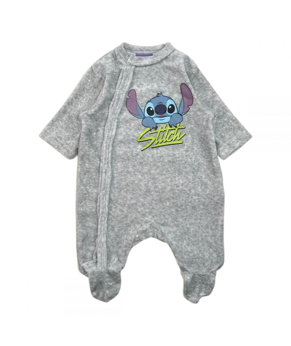 Tutina Neonato/ Bimbo Stitch in Ciniglia