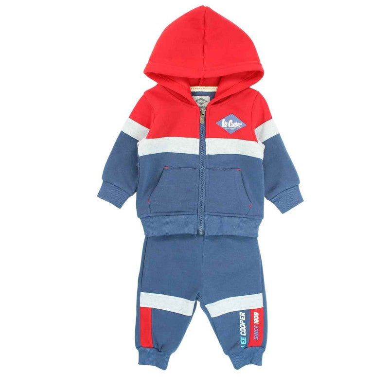 Tuta Sportiva Bambino Lee Cooper - 2 Pezzi con Felpa Zip e Jogger