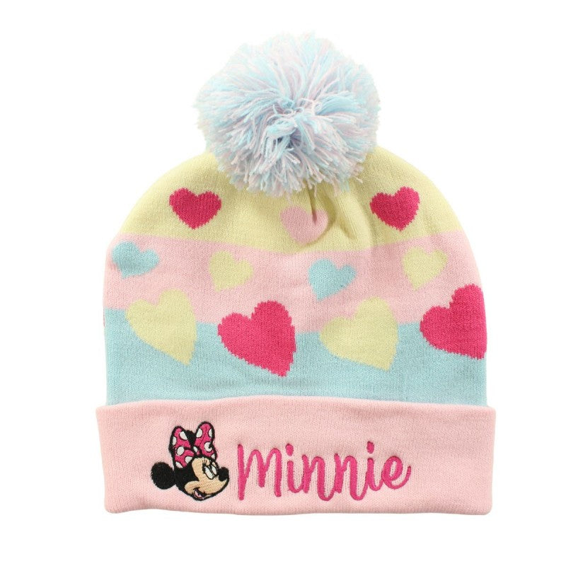 Cappello di Minnie con pon pon Rosa