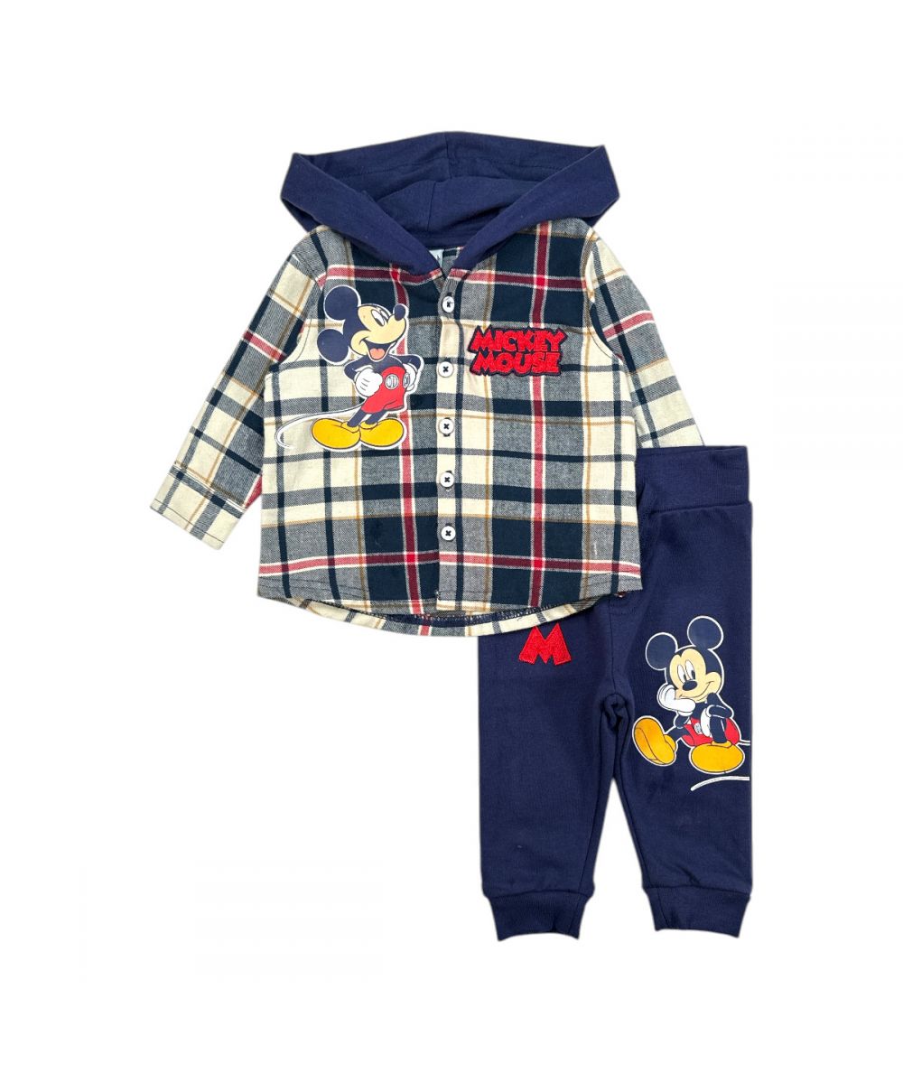 Completino Mickey Bimbo Invernale Caldo Cotone 2pz