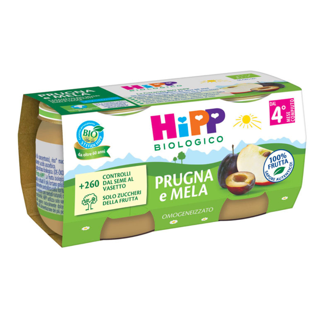 Frutta Hipp Prugna e Mela 80gr x 2