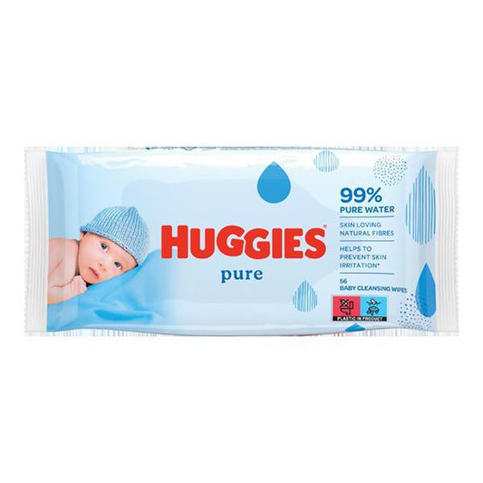 Salviettine Huggies Pure 56 salviette 99 acqua - Baby Shop Store