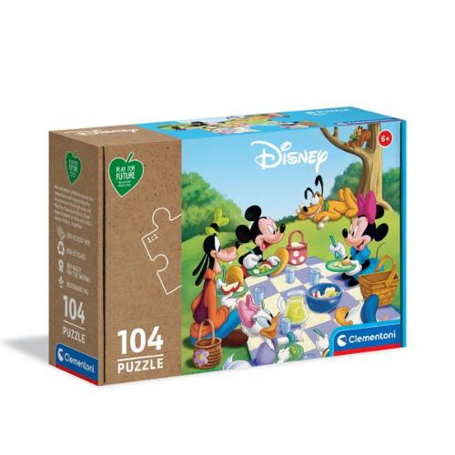 Puzzle Clementoni 104 pezzi mickey e Minnie