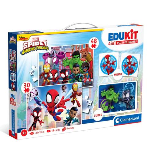 Puzzle+ giochi 4in1 Spidey edukit 3+ Clementoni