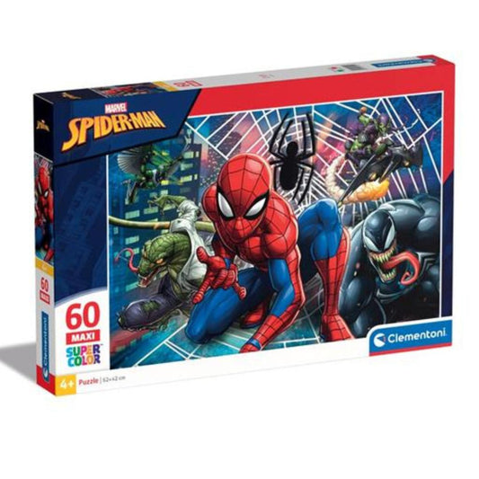 Puzzle spiderman 62x42cm clementoni 60 max pz 4+