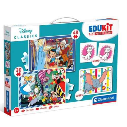 Puzzle+giochi 4in1 edukit clementoni Disney classi