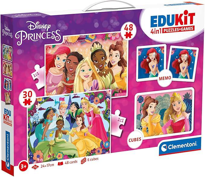 Puzzle+giochi 4in1 edukit Clementoni Principesse