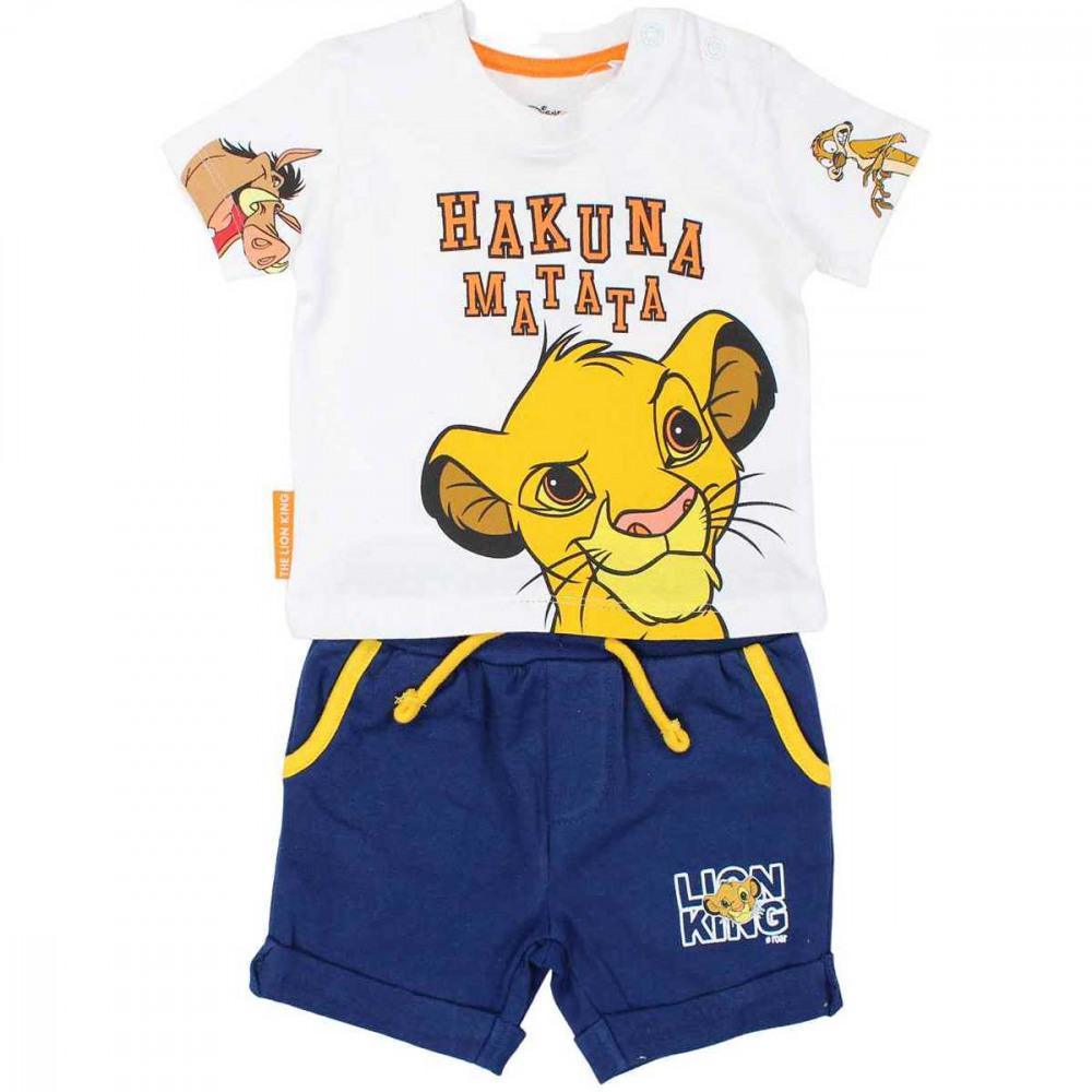 completino 2pz pantaloncino e t-shirt Re Leone - Baby Shop Store