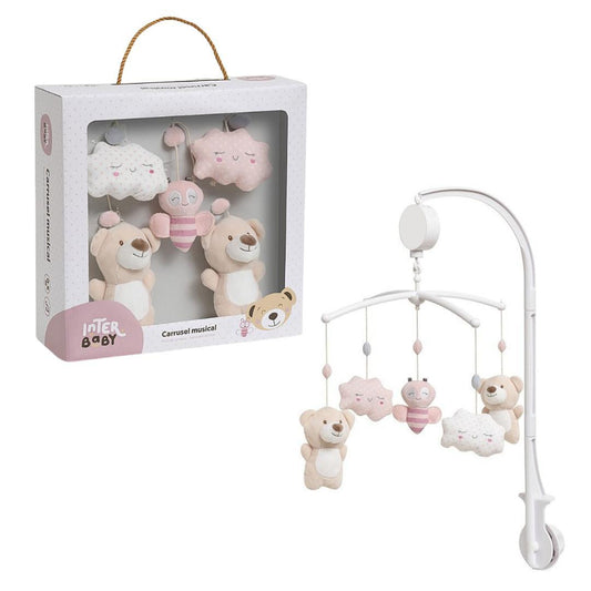 Palestrina per Culla/Next To me, Orsetto Rosa - Baby Shop Store