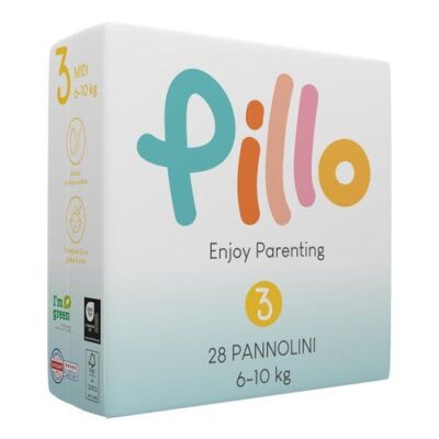 Pillo Enjoy 3 pañales 6-10kg, 28uds.