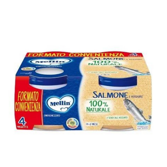 Mellin omogenizzato salmone e verdure  80gx4