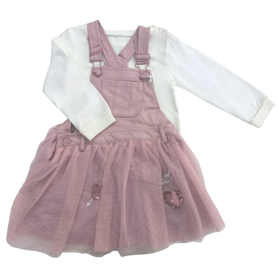 Salopette Invernale Bimba Rosa