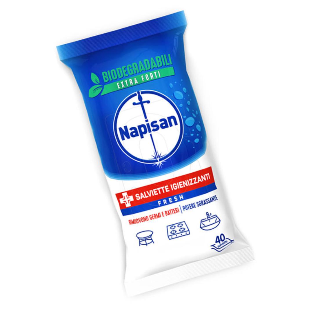 Salviettine Napisan disinfettanti e sgrassanti 40p