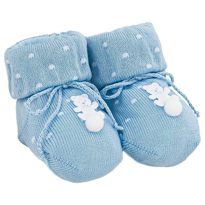 Scarpette neonato Caveja orsetto azzurre - Baby Shop Store