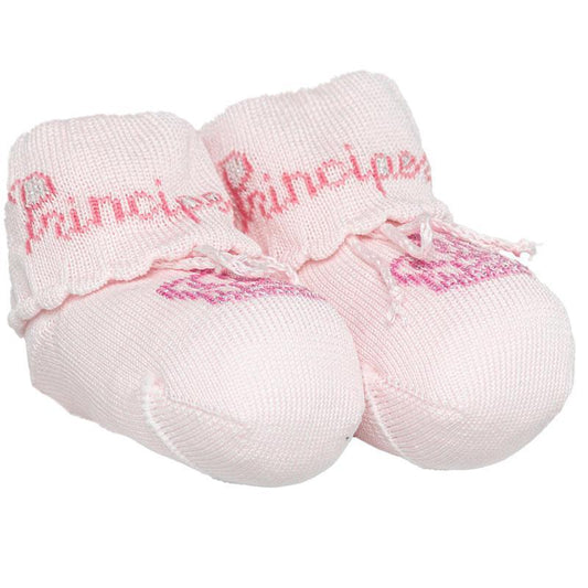 Scarpette neonata "principessa" Caveja rosa - Baby Shop Store