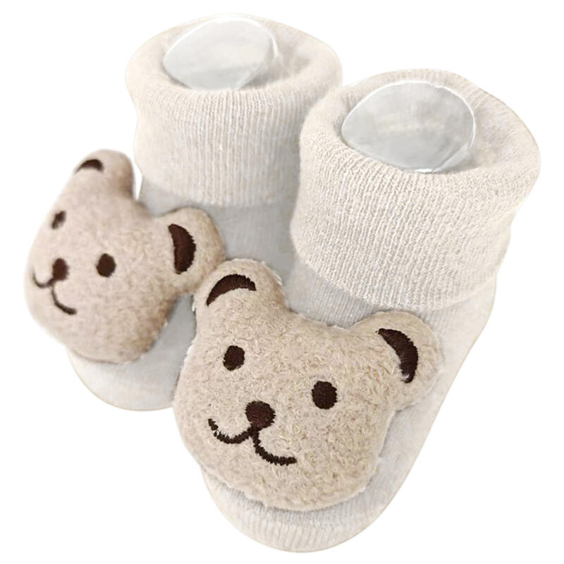 Scarpine Neonato Orsetto – Panna / Marrone