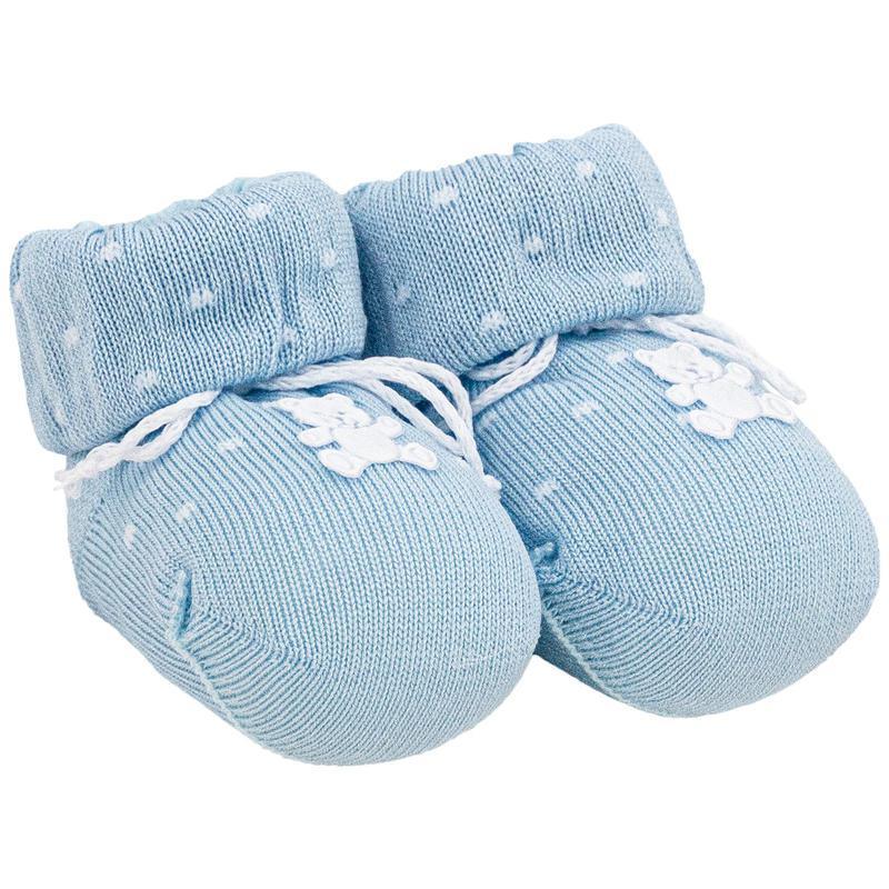 Scarpetta neonato Caveja orsetto azzurro/bianco - Baby Shop Store