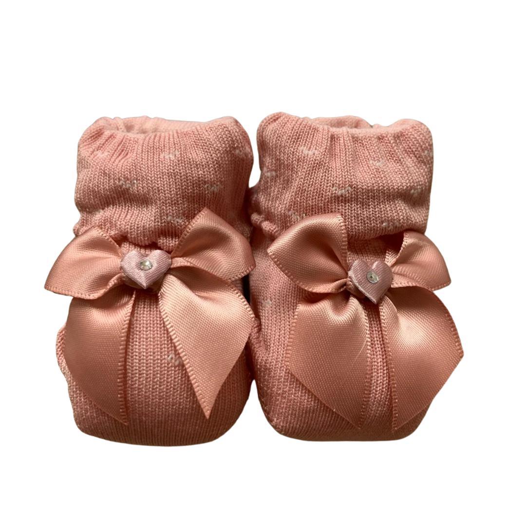 Scarpetta neonata Caveja rosa fiocco - Baby Shop Store