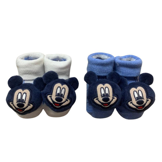 Scarpette in tessuto Mickey mouse sonaglino - Baby Shop Store