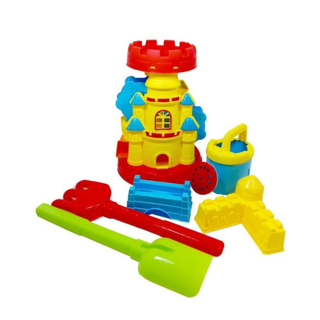 Secchiello Castello con Mulino Da Spiaggia 17Cm