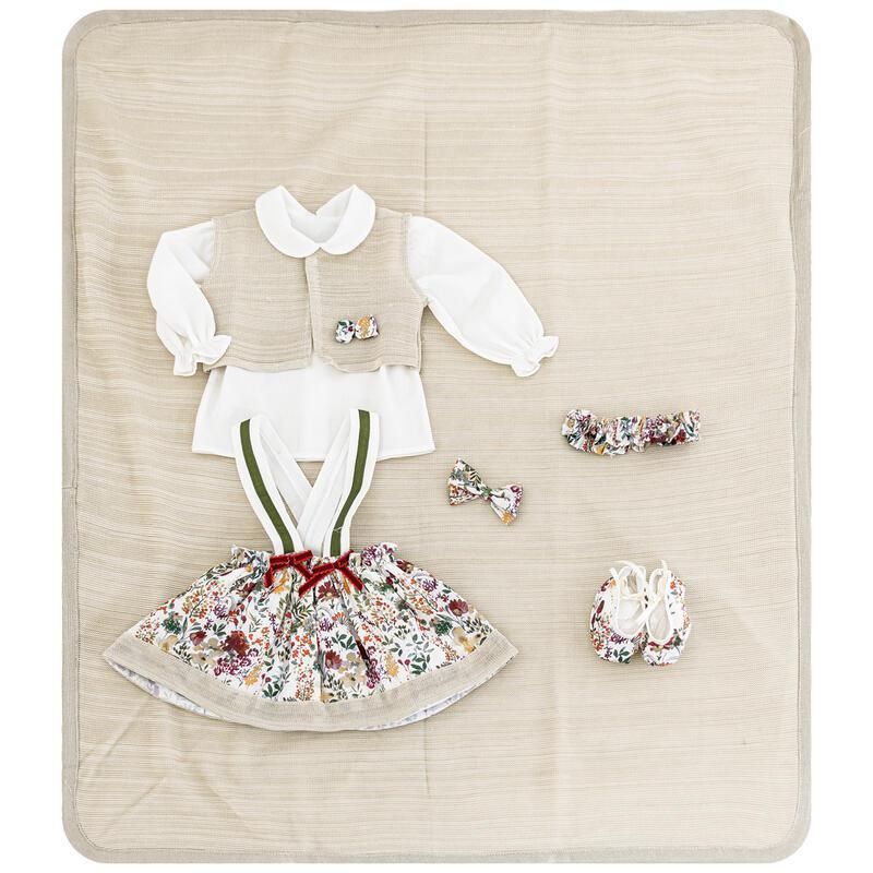 Corredino in filo femminuccia Gioie di Susy beige - Baby Shop Store