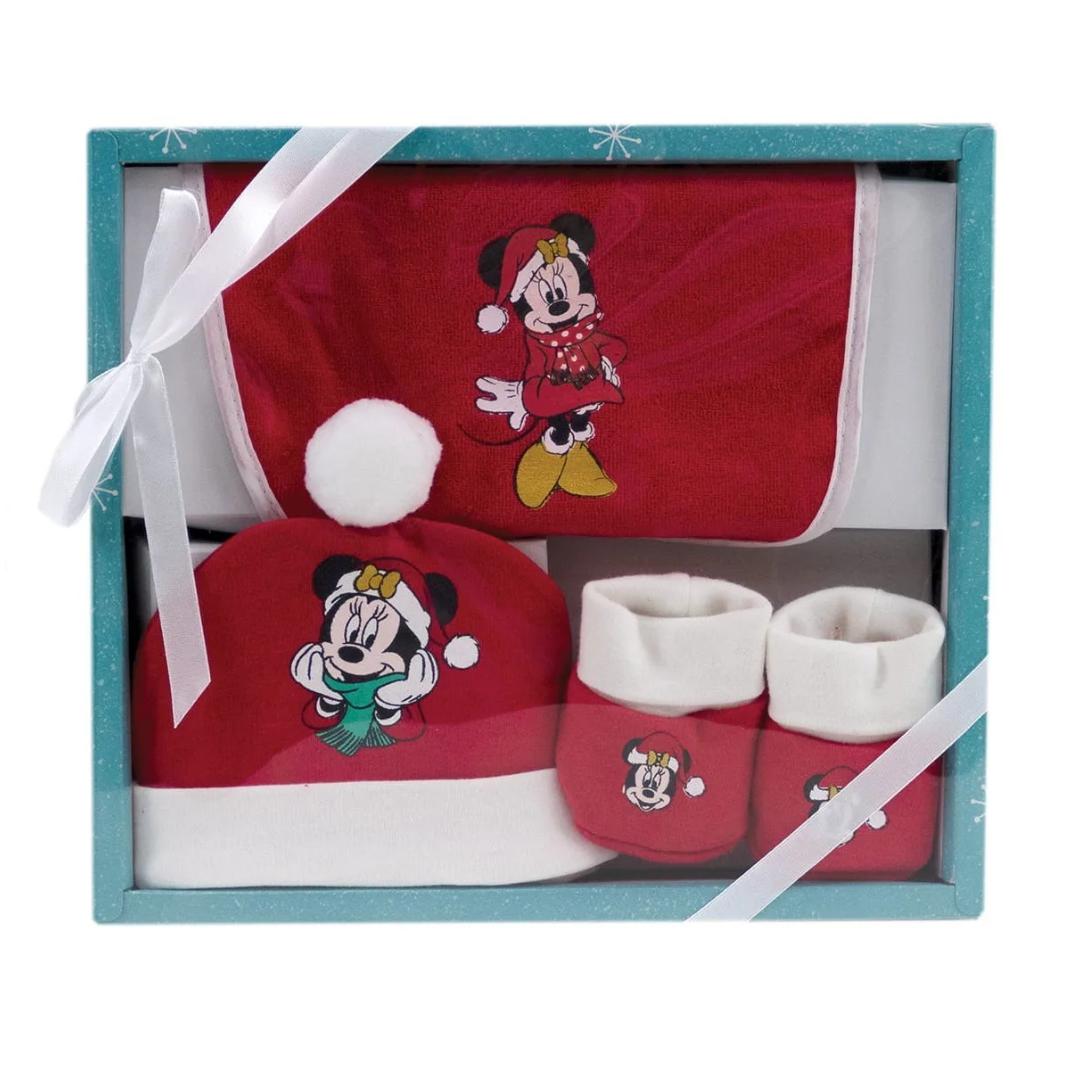 Set 3 pezzi Minnie Natalizio