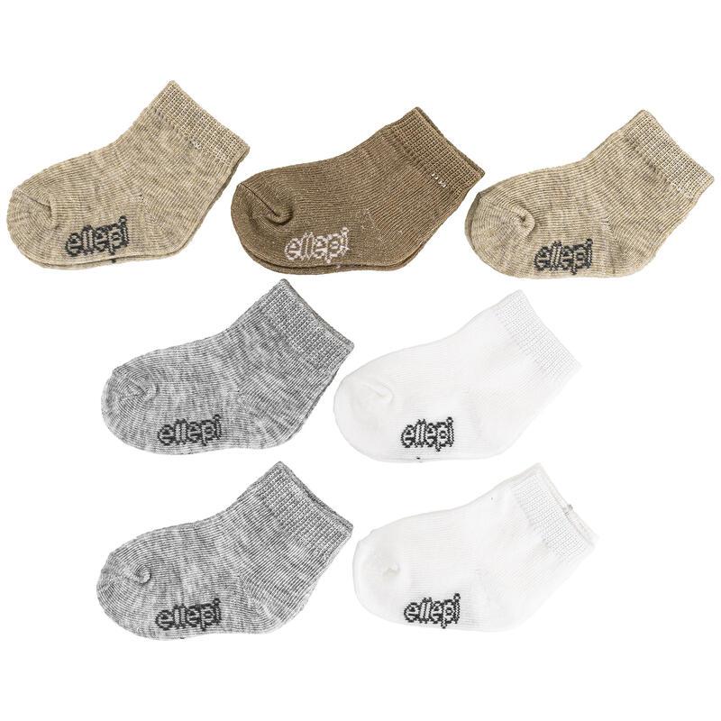 SET 7 CALZINI IN COTONE 0-6 Mesi