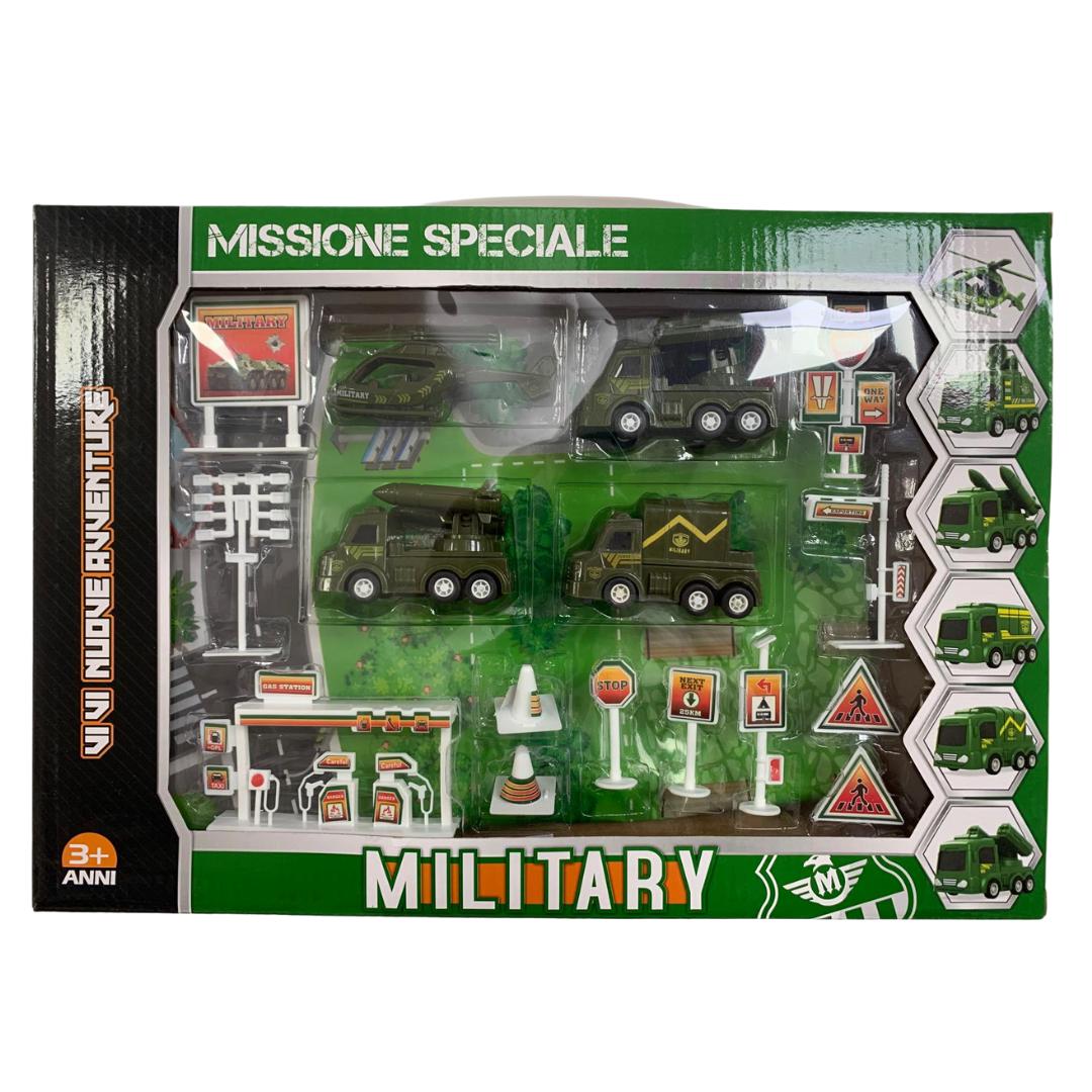 Conjunto de juego militar.