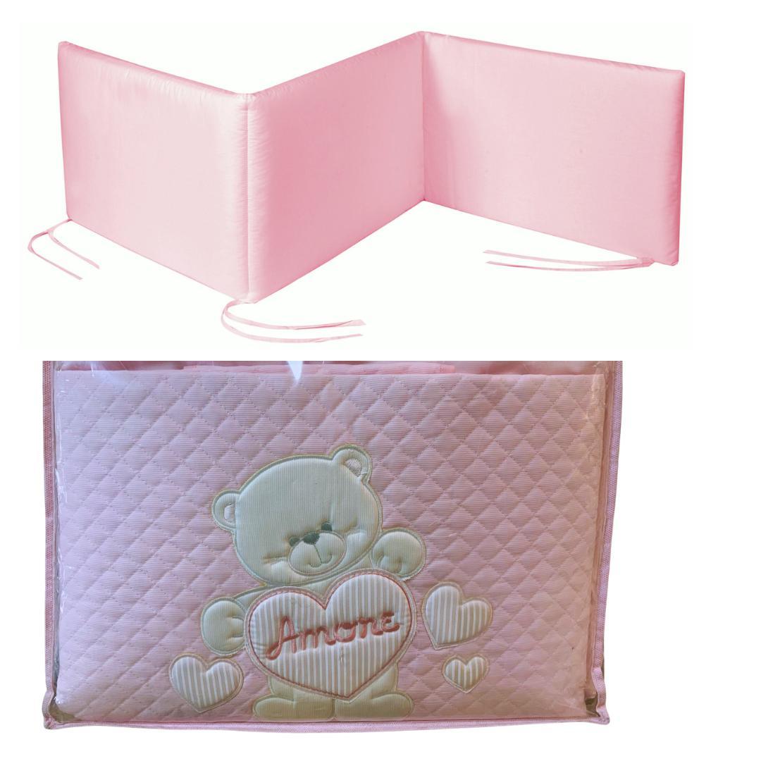 Set lettino rosa orsetto - Baby Shop Store