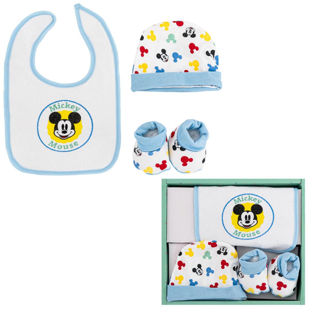 Set regalo 3pz mickey 0-6mesi