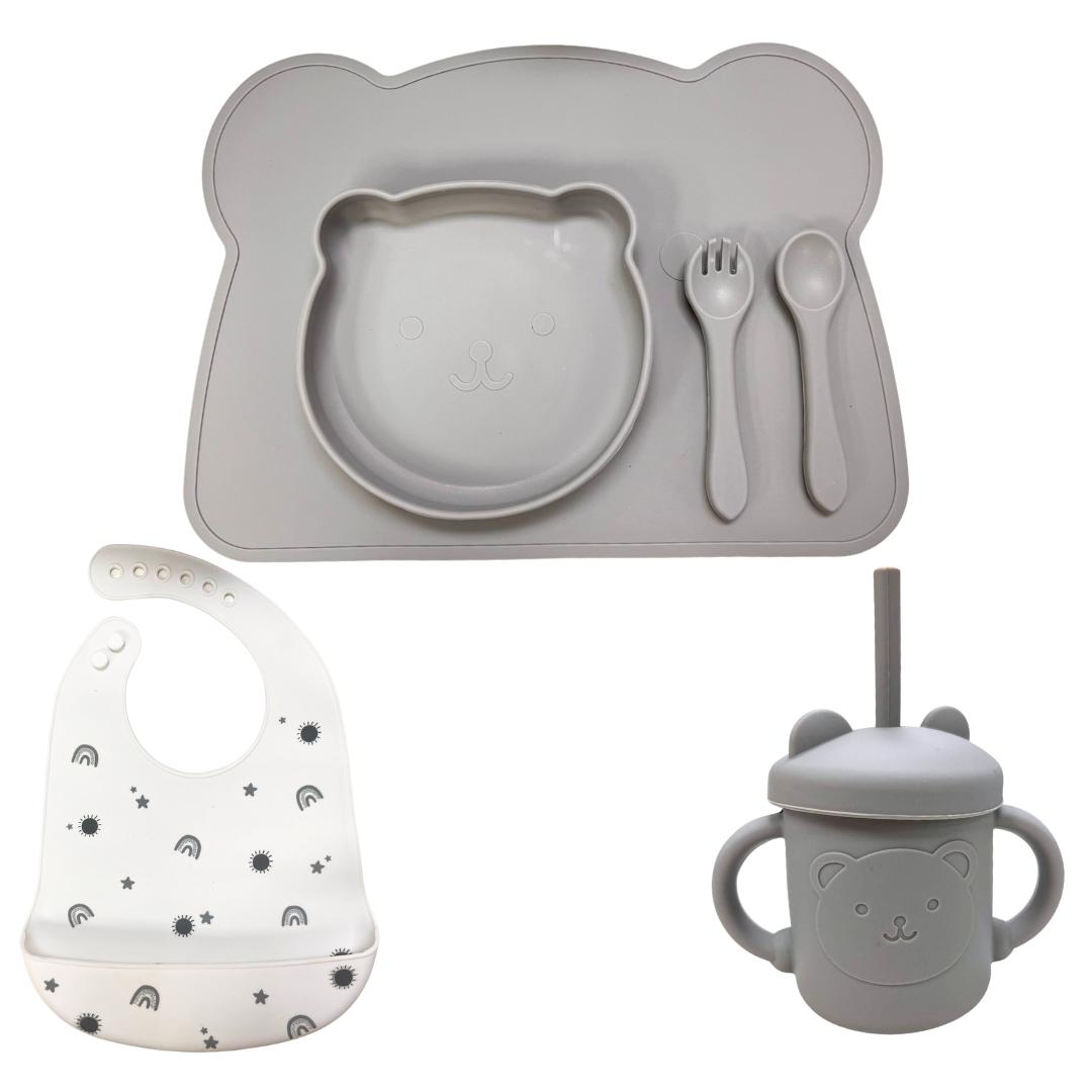 Set Pappa Silicone Ellepi 6pz Neutro 4m+