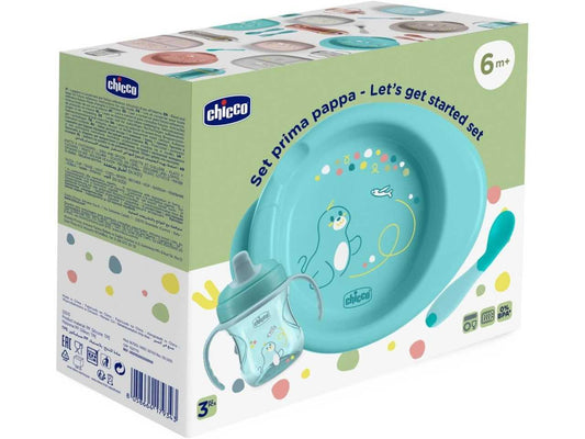 Set Prima Pappa Chicco 6m+ azzurro