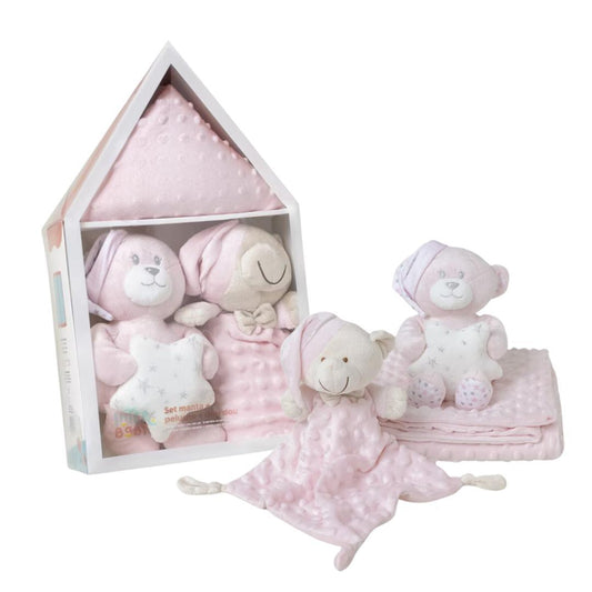 Set regalo 3pz, dou dou, copertina e peluche - Baby Shop Store