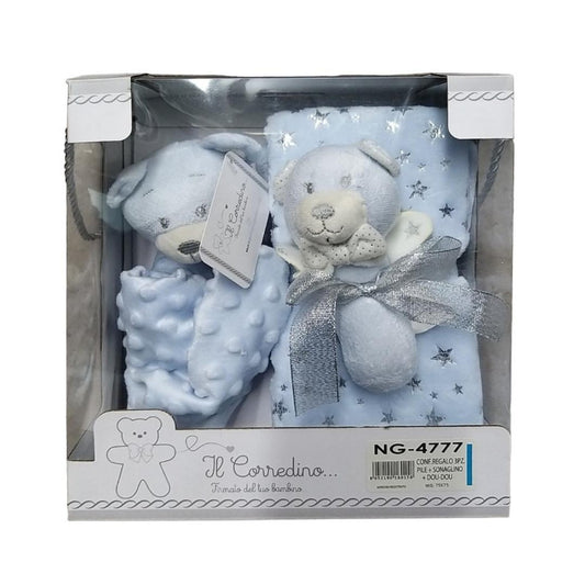 Set Regalo 3 pz Il Corredino Azzurro - Baby Shop Store