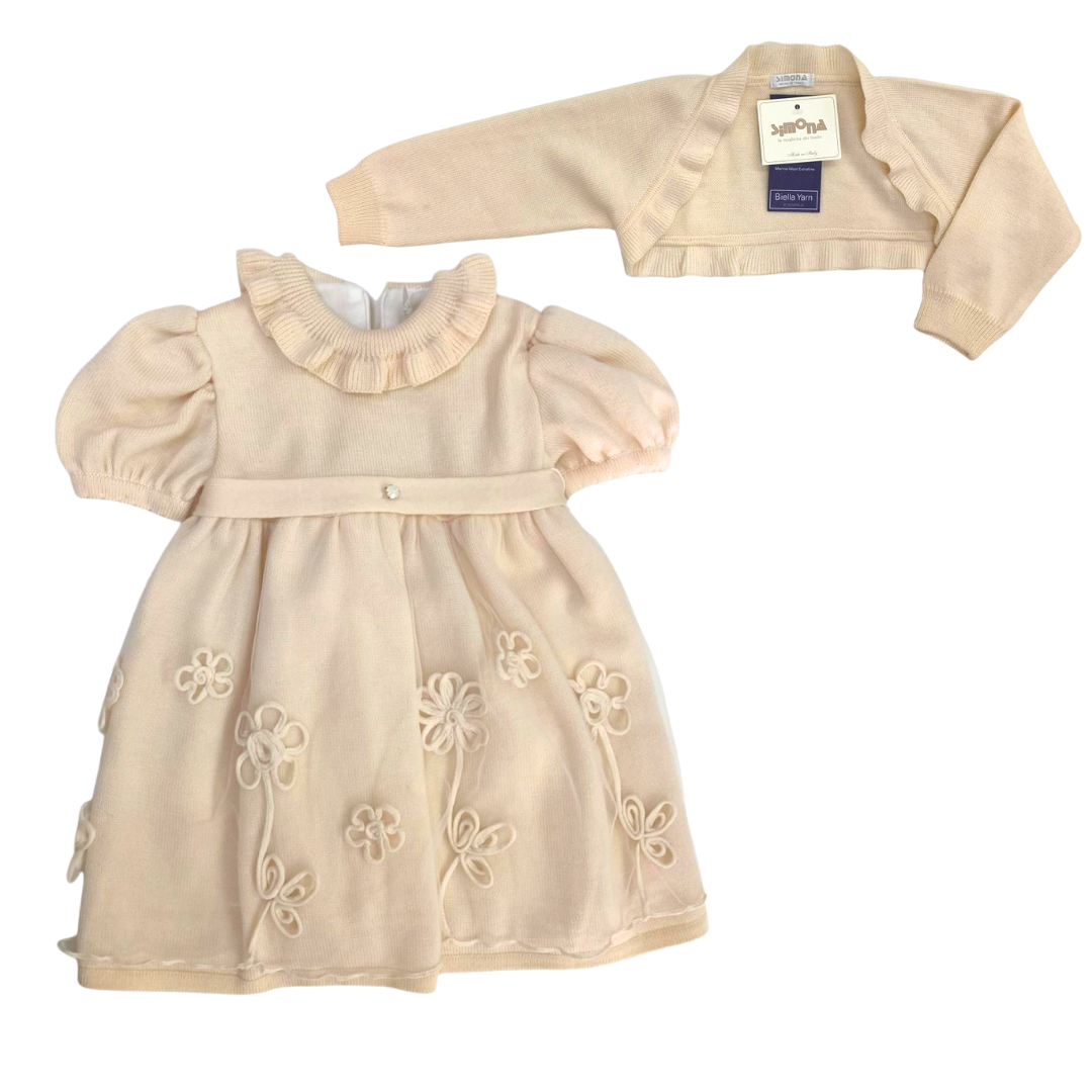 Vestitino "Simona" elegante bambina color crema