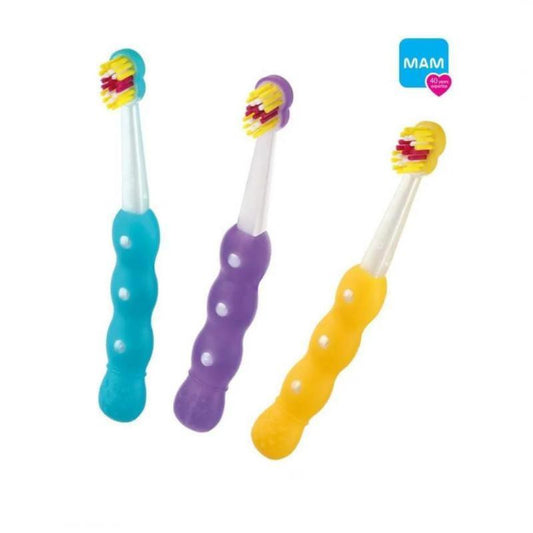 Spazzolino Mam dal primo dentino 6m giallo - Baby Shop Store