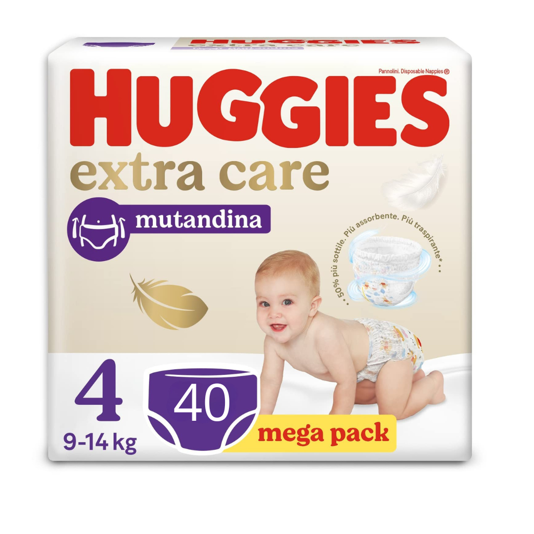 Pannolini Huggies extracare mutandina 4. 40pezzi