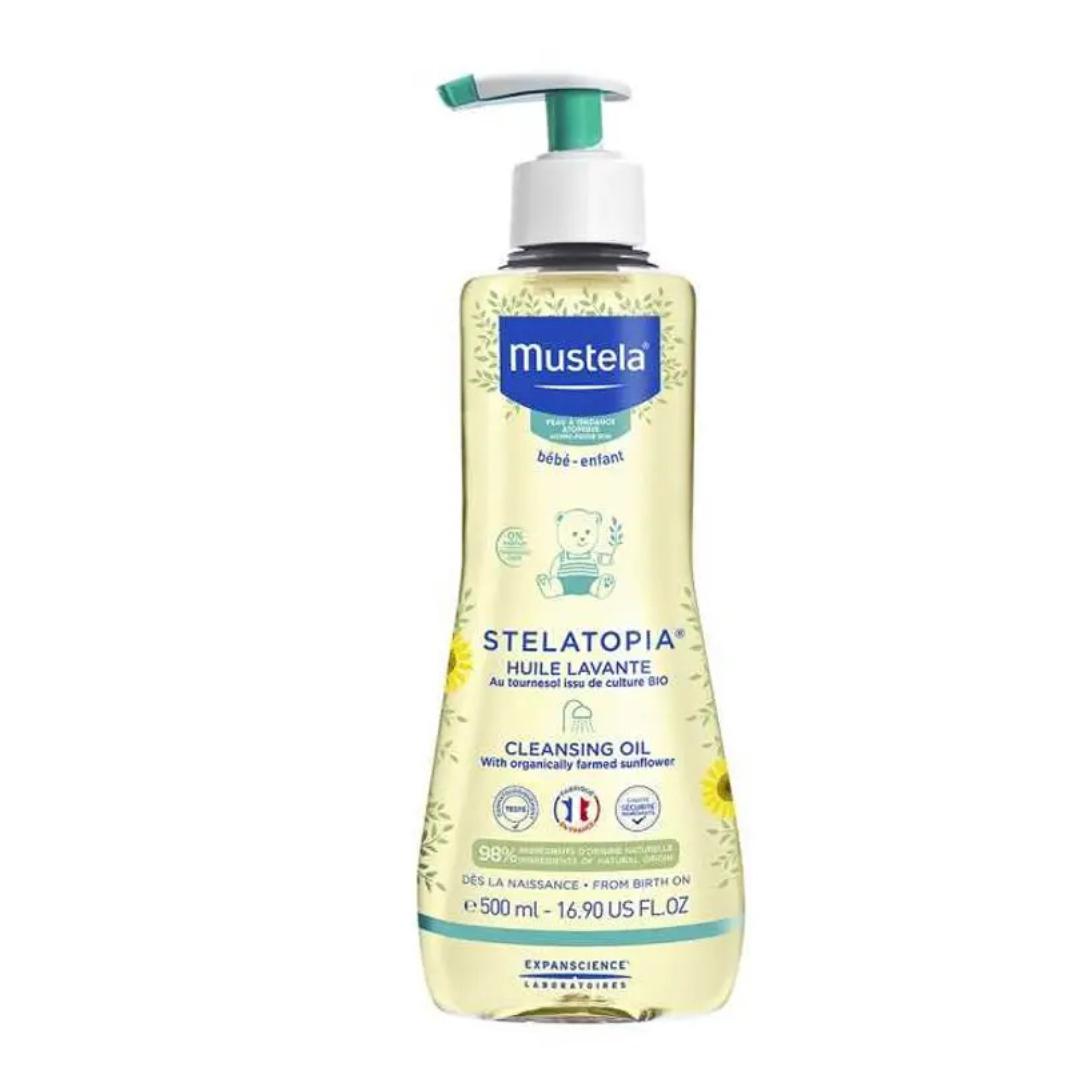 Mustela stelatopia olio bagno anti-prurito 500ml